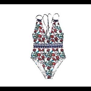 CUPSHE Small One Piece Swimsuit Floral